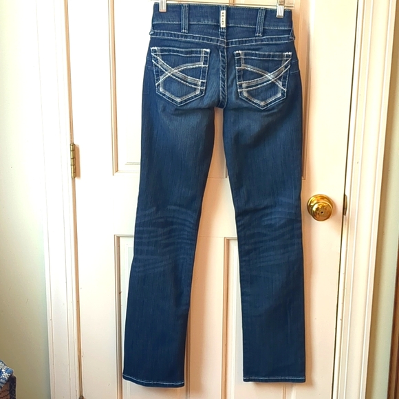 Ariat R E.A.L Mid Rise Stretch Ivy Stackable Straight Leg Lean - Picture 3 of 7